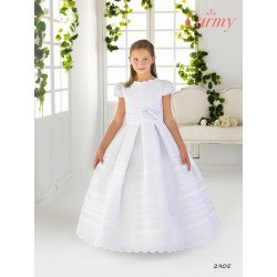 MAT WHITE FIRST HOLY COMMUNION DRESS STYLE 2905 EP