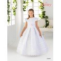 MAT WHITE FIRST HOLY COMMUNION DRESS STYLE 2905 EP