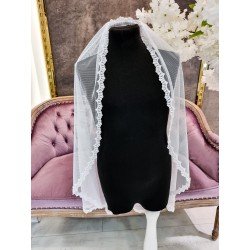 White First Holy Communion Veil Style VELO A