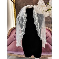 Ivory First Holy Communion Veil Style VELO D