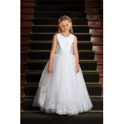 Sweetie Pie First Holy Communion White Dress Style 4022