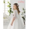 CARMY HANDMADE IVORY/PINK UNIQUE FIRST HOLY COMMUNION DRESS STYLE 2107