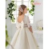 CARMY HANDMADE IVORY/PINK UNIQUE FIRST HOLY COMMUNION DRESS STYLE 2304 EP