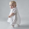 White Baby Boy Christening Romper Style THEO