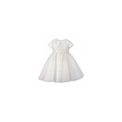 Ivory Baby Girl Bolero Dress with Tulle&Lace by Sarah Louise Style 070025