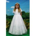 WHITE FIRST HOLY COMMUNION DRESS AND BOLERO STYLE SEYCHELLES