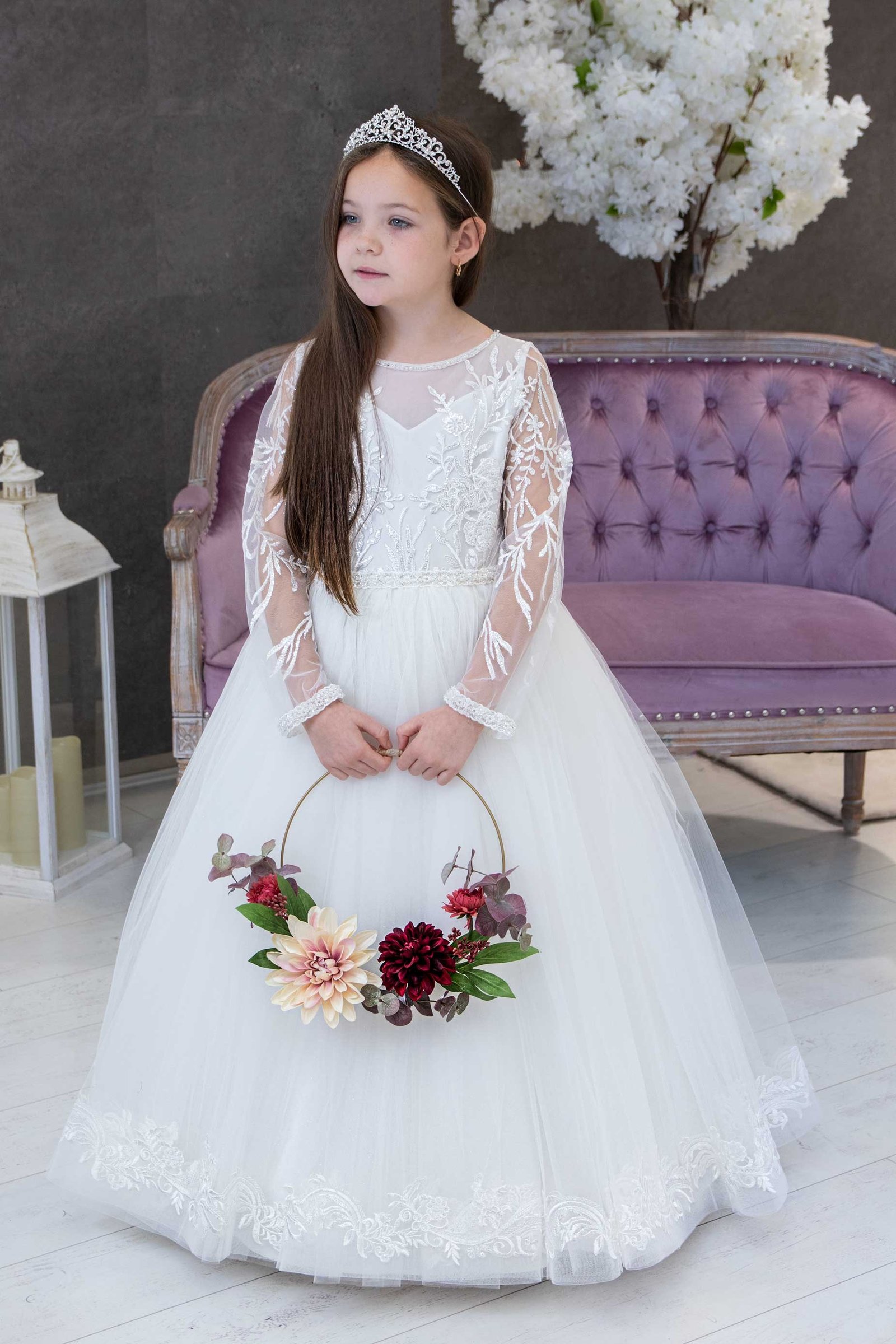 Sweet Pea and Lilli First Communion Dress