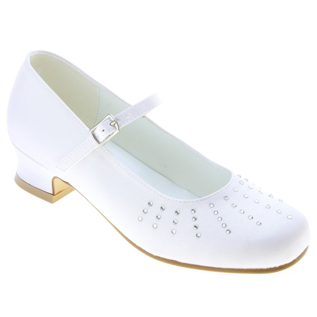 Dubarry of Ireland White Satin Leather First Communion Confirmation Heels  Shoes | eBay