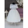 Handmade Ivory Ballerina Length First Holy Communion Dress Style CENNET SHORT IVORY