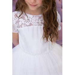 Handmade White First Holy Communion Dress Style BROOKE WHITE