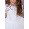 Handmade White First Holy Communion Dress Style BROOKE WHITE