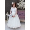 Handmade Ivory First Holy Communion Dress Style AVA BIS IVORY