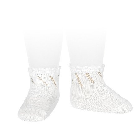 WHITE BABY GIRL/BOY CHRISTENING/BAPTISM SPANISH SOCKS STYLE 2.598/4