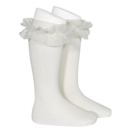 IVORY KNEE SPANISH FIRST HOLY COMMUNION SOCKS STYLE 2.494/4