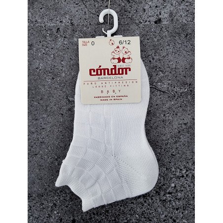 WHITE BABY BOY CHRISTENING/BAPTISM SPANISH SOCKS STYLE 2.346/4