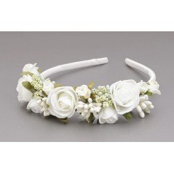 IVORY FIRST HOLY COMMUNION HEADBAND STYLE OW-055