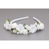 WHITE/GREEN FIRST HOLY COMMUNION HEADBAND STYLE OW-048