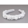 WHITE FIRST HOLY COMMUNION HEADBAND STYLE OW-050