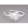 WHITE FIRST HOLY COMMUNION HEADBAND STYLE OW-010