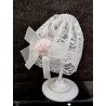 WHITE CHRISTENING BABY GIRL BONNET STYLE HAT 099