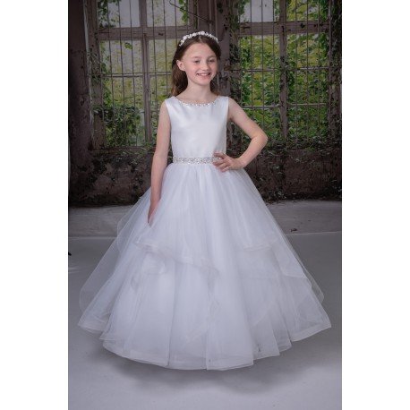 SWEETIE PIE WHITE FIRST HOLY COMMUNION DRESS STYLE 4050