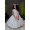JOAN CALABRESE WHITE TEA-LENGTH FIRST HOLY COMMUNION DRESS STYLE PJ-08