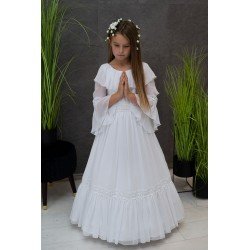 White Handmade First Holy Communion Dress Style DAGMARA