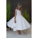 HANDMADE WHITE FIRST HOLY COMMUNION DRESS T-985