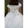 JOAN CALABRESE WHITE TEA-LENGTH FIRST HOLY COMMUNION DRESS STYLE PJ-06