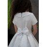 White Handmade Ballerina Length First Holy Communion Dress Style MORENA SHORT