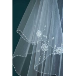 White First Holy Communion Veil Style CV150