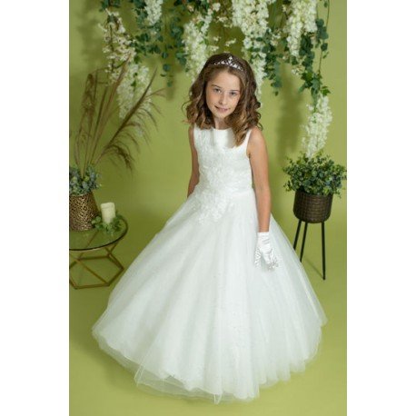 LINZI JAY WHITE FIRST HOLY COMMUNION DRESS STYLE SOFIA