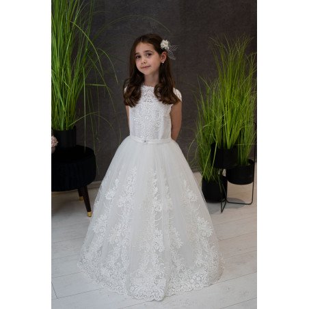 Handmade Ivory First Holy Communion Dress Style BENITTA IVORY