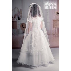 Sweetie Pie White First Holy Communion Veil Style RB627