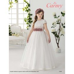 Carmy Handmade Ivory/Pink First Holy Communion Dress Style 2108