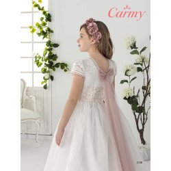 Carmy Handmade Ivory/Pink First Holy Communion Dress Style 2108