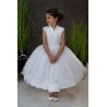 HANDMADE WHITE FIRST HOLY COMMUNION DRESS T-112