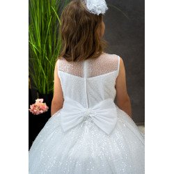 HANDMADE WHITE FIRST HOLY COMMUNION DRESS T-110