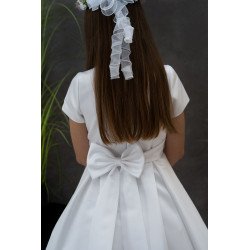 Simple Elegant Handmade First Holy Communion Dress style Demi Short