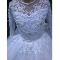 HANDMADE WHITE FIRST HOLY COMMUNION DRESS STYLE T-964