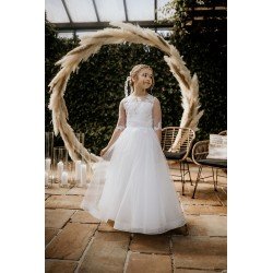 White First Holy Communion Dress Style GRITA