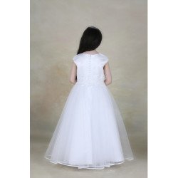 First Holy White Communion Dress Gladioli