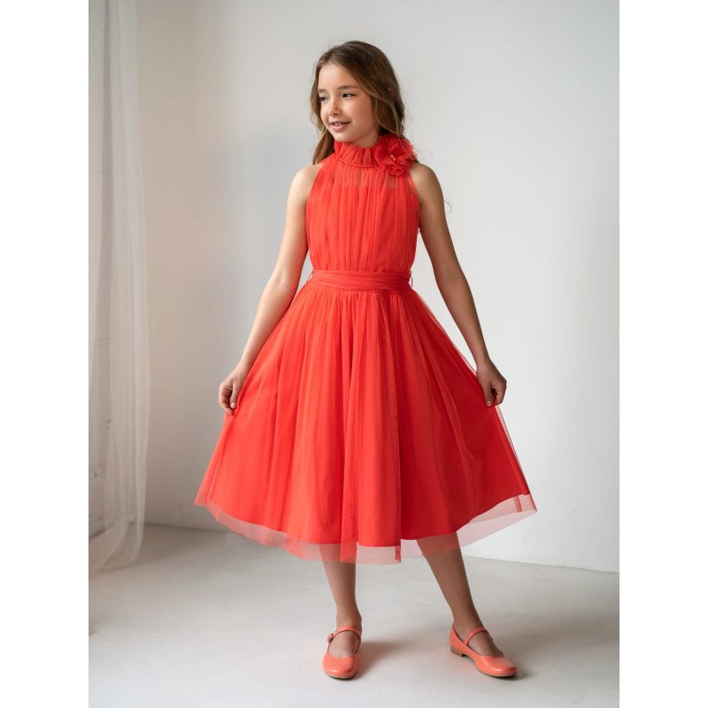 Coral Confirmation Dress Style 2W-05B