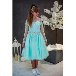 Green Confirmation Dress Style FA08