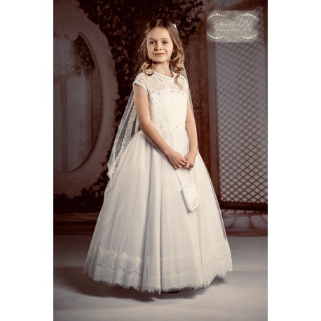 Sweetie Pie First Holy Communion Ivory Dress Style 4075