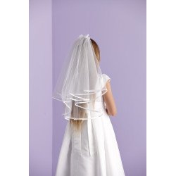 White First Holy Communion Veil Style LEAH