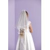 White First Holy Communion Veil Style LEAH