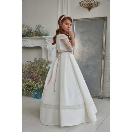 White/Pink First Holy Communion Dress Style 3317