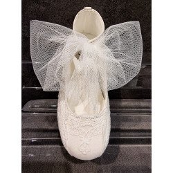 Handmade Ivory First Holy Communion Spanish Shoes Style 700810