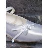 White Satin First Holy Communion Shoes Style 4872